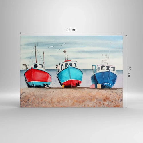 Canvas picture - Ready for Fishing - 70x50 cm