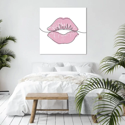 Canvas picture - Ready for a Kiss? - 30x30 cm