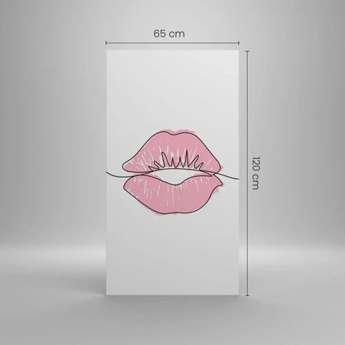 Canvas picture - Ready for a Kiss? - 65x120 cm