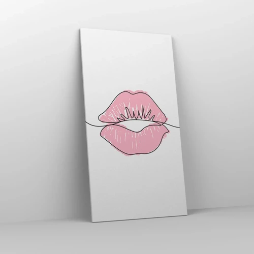 Canvas picture - Ready for a Kiss? - 65x120 cm