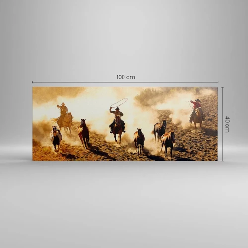 Canvas picture - Really Wild West - 100x40 cm