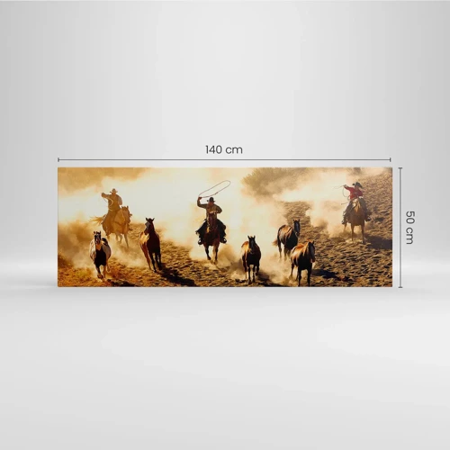 Canvas picture - Really Wild West - 140x50 cm