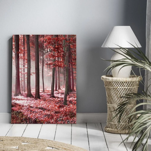 Canvas picture - Red Equally Beautiful - 45x80 cm