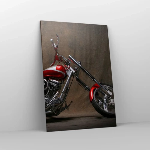 Canvas picture - Red and Silver Beauty - 70x100 cm