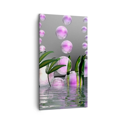 Canvas picture - Reflexive Composition of Lightness and Life - 45x80 cm