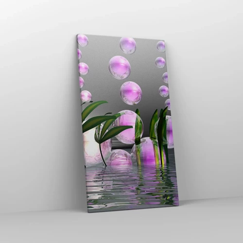 Canvas picture - Reflexive Composition of Lightness and Life - 45x80 cm