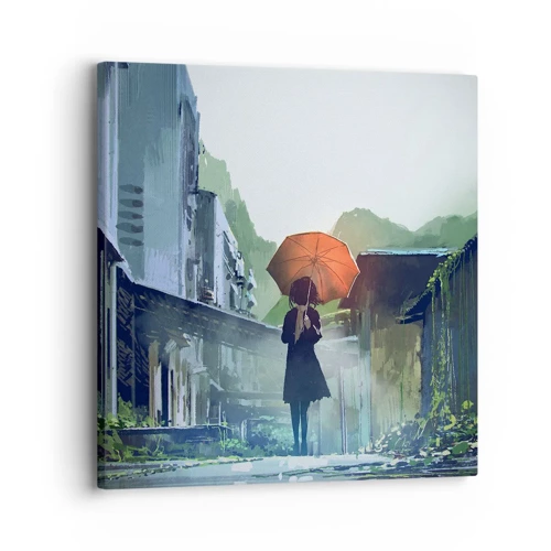 Canvas picture - Refreshing Rain - 30x30 cm