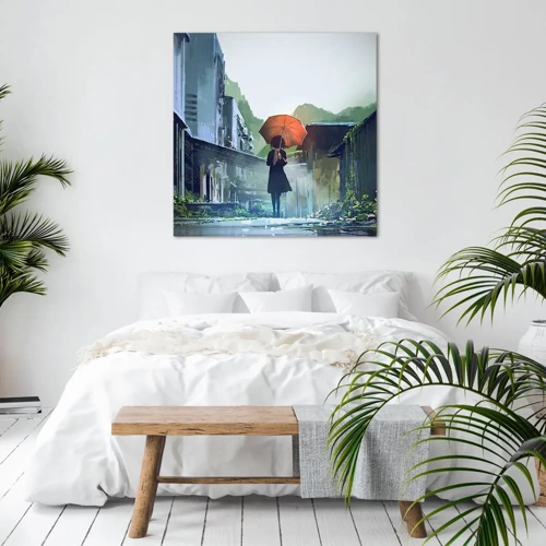 Canvas picture - Refreshing Rain - 70x70 cm