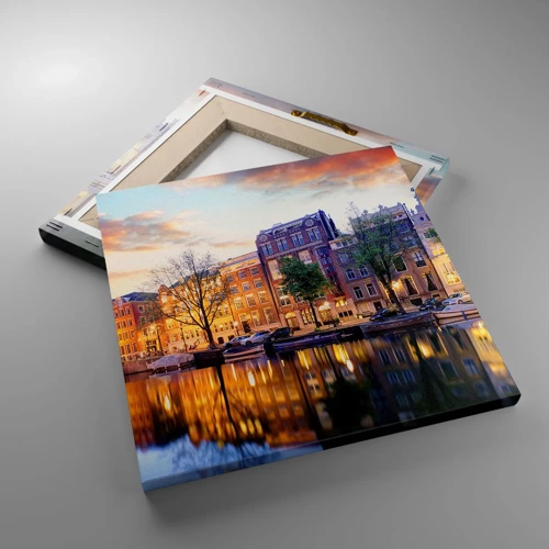 Canvas picture - Reserved and Calm Dutch Beaty - 30x30 cm
