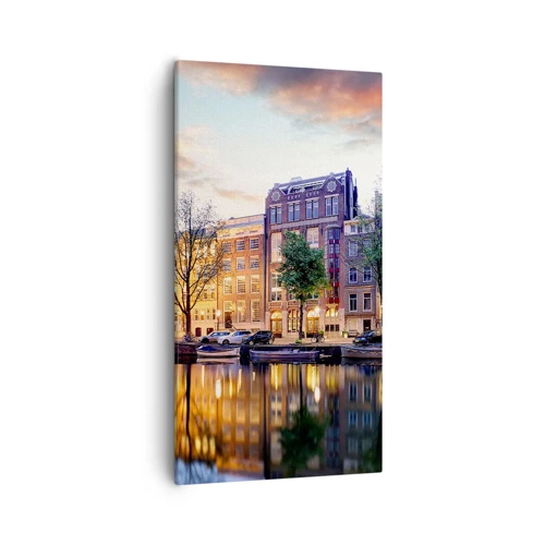 Canvas picture - Reserved and Calm Dutch Beaty - 55x100 cm