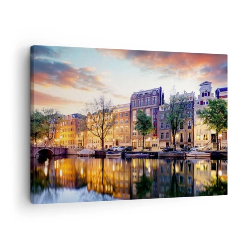 Canvas picture - Reserved and Calm Dutch Beaty - 70x50 cm