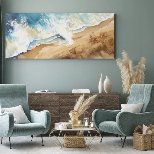 Canvas picture - Returning Wave - 100x40 cm