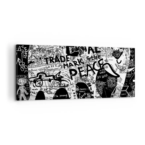 Canvas picture - Rich World of the Street - 100x40 cm