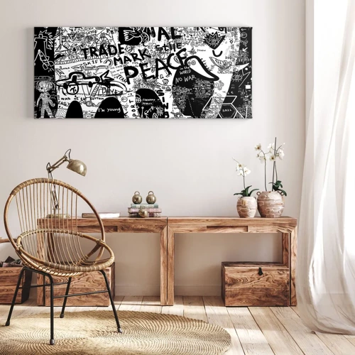 Canvas picture - Rich World of the Street - 100x40 cm