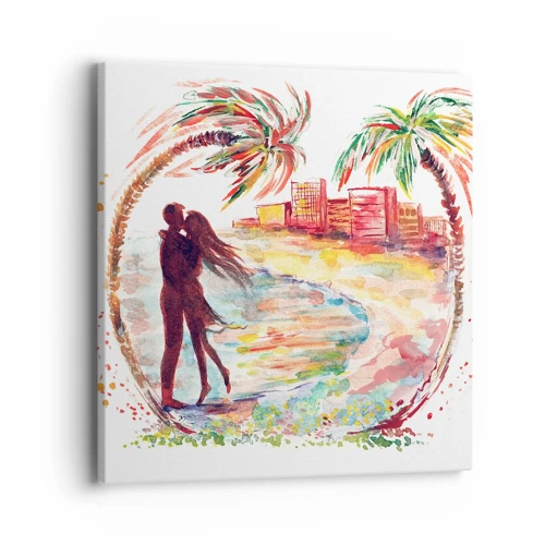 Canvas picture - Romantic Holiday - 40x40 cm