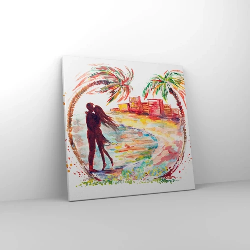 Canvas picture - Romantic Holiday - 40x40 cm