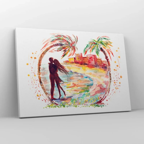 Canvas picture - Romantic Holiday - 70x50 cm