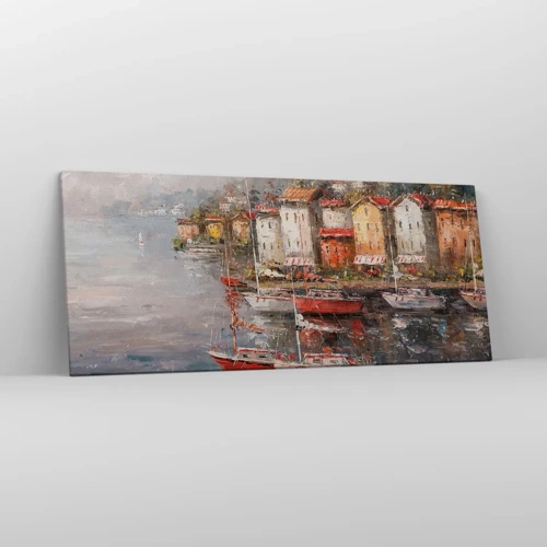 Canvas picture - Romantic Marina - 120x50 cm