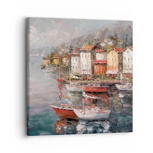 Canvas picture - Romantic Marina - 30x30 cm
