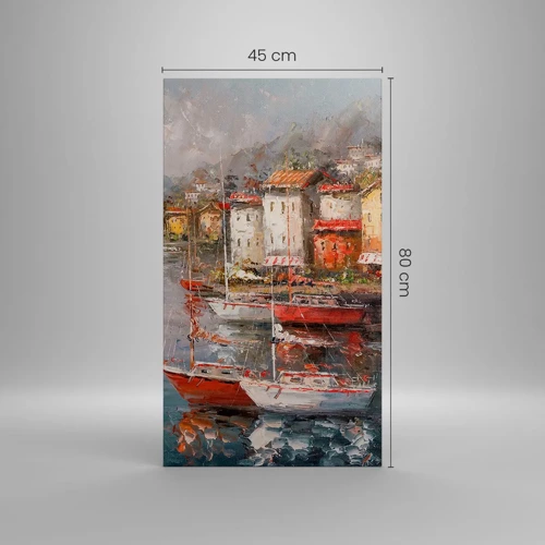 Canvas picture - Romantic Marina - 45x80 cm