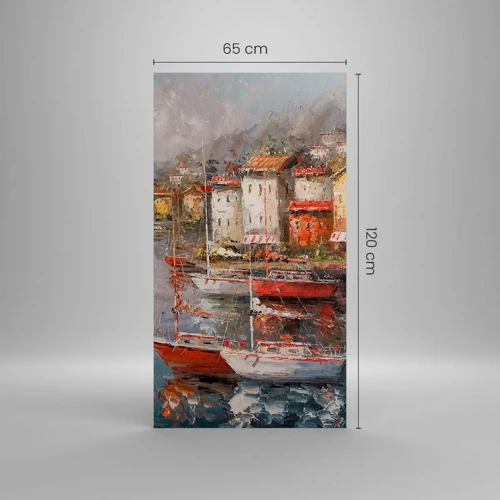 Canvas picture - Romantic Marina - 65x120 cm