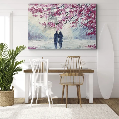 Canvas picture - Romantic Walk - 70x50 cm