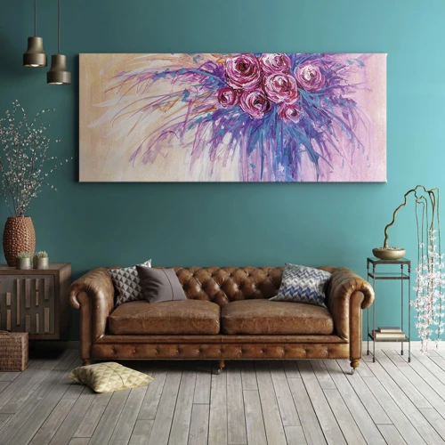 Canvas picture - Rose Fountain - 100x40 cm
