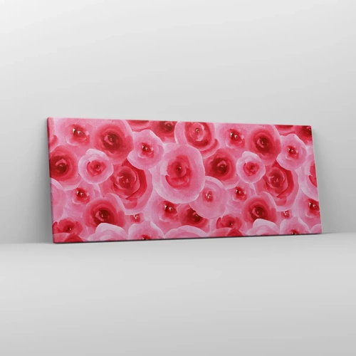 Canvas picture - Roses at the Bottom and at the Top - 100x40 cm