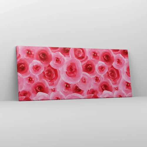Canvas picture - Roses at the Bottom and at the Top - 120x50 cm