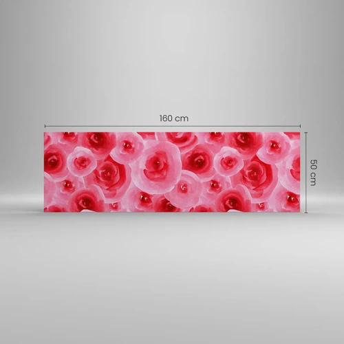 Canvas picture - Roses at the Bottom and at the Top - 160x50 cm