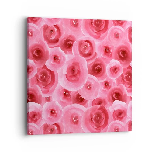 Canvas picture - Roses at the Bottom and at the Top - 40x40 cm