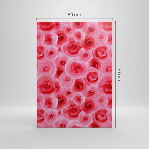 Canvas picture - Roses at the Bottom and at the Top - 50x70 cm