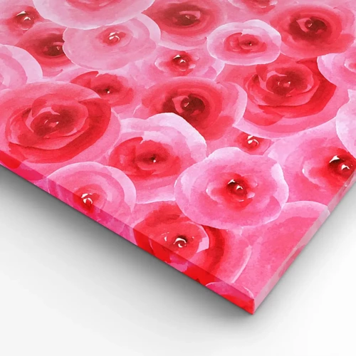 Canvas picture - Roses at the Bottom and at the Top - 55x100 cm
