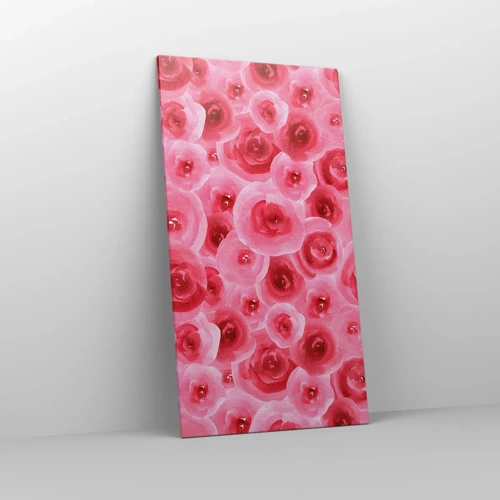 Canvas picture - Roses at the Bottom and at the Top - 65x120 cm