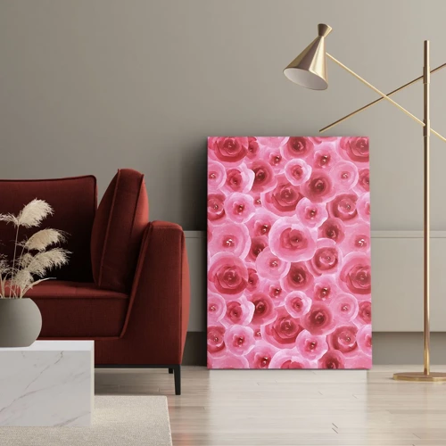 Canvas picture - Roses at the Bottom and at the Top - 70x100 cm