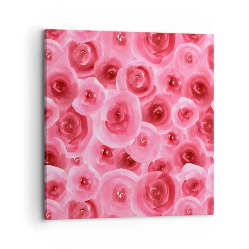 Canvas picture - Roses at the Bottom and at the Top - 70x70 cm