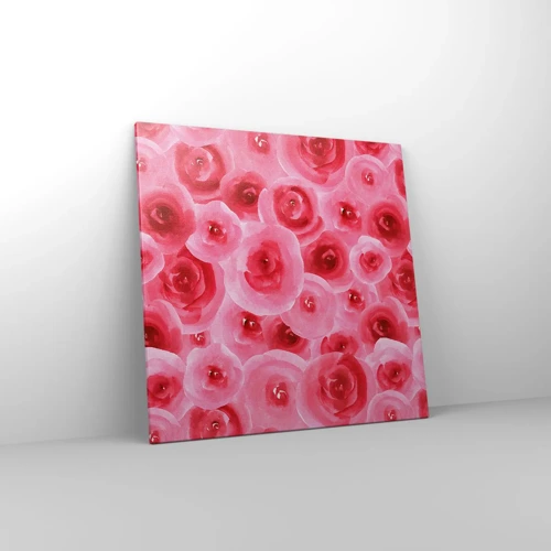 Canvas picture - Roses at the Bottom and at the Top - 70x70 cm