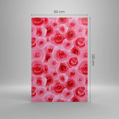 Canvas picture - Roses at the Bottom and at the Top - 80x120 cm
