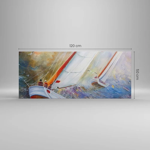 Canvas picture - Running on the Waves - 120x50 cm