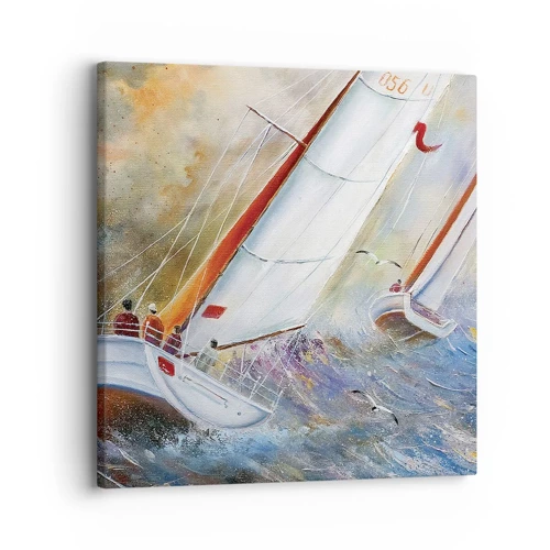 Canvas picture - Running on the Waves - 30x30 cm