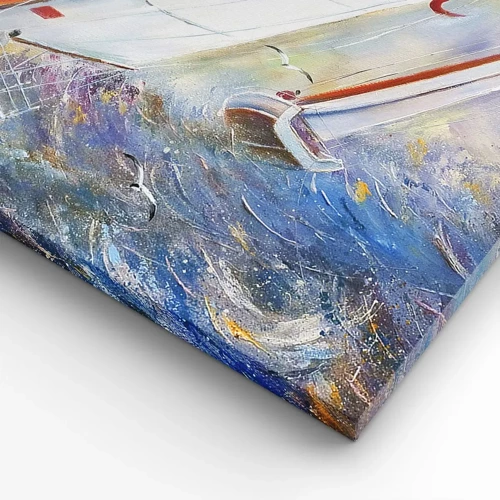 Canvas picture - Running on the Waves - 70x70 cm