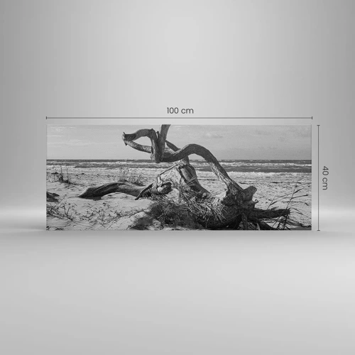 Canvas picture - Seaside Sculpture - 100x40 cm