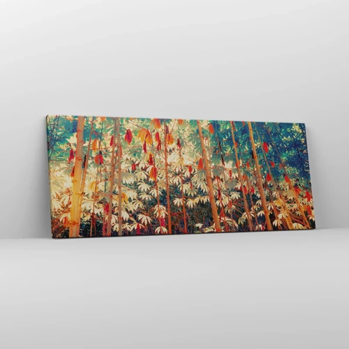 Canvas picture - Secret Life of Leaves - 100x40 cm