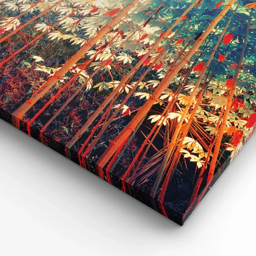 Canvas picture - Secret Life of Leaves - 100x40 cm