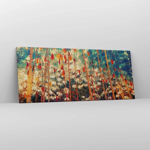 Canvas picture - Secret Life of Leaves - 120x50 cm