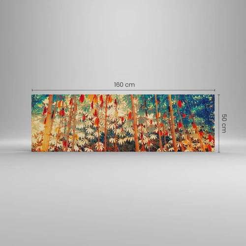 Canvas picture - Secret Life of Leaves - 160x50 cm