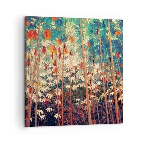 Canvas picture - Secret Life of Leaves - 50x50 cm