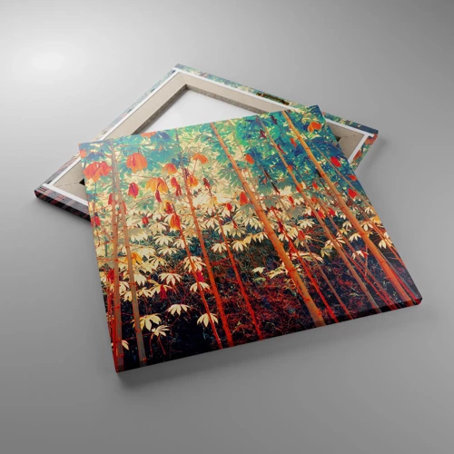 Canvas picture - Secret Life of Leaves - 50x50 cm