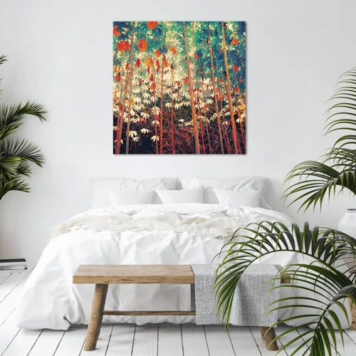 Canvas picture - Secret Life of Leaves - 50x50 cm