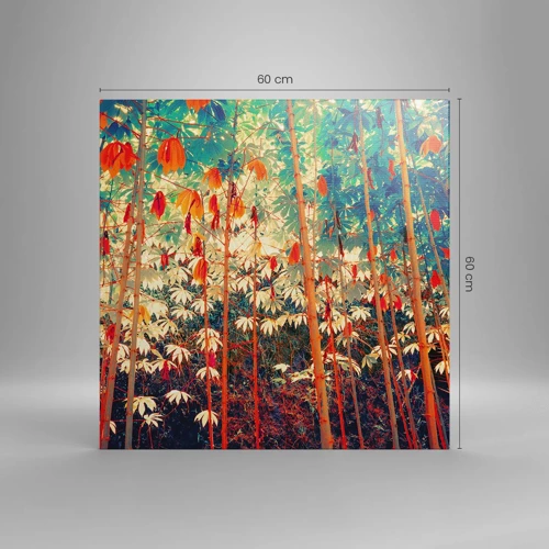 Canvas picture - Secret Life of Leaves - 60x60 cm